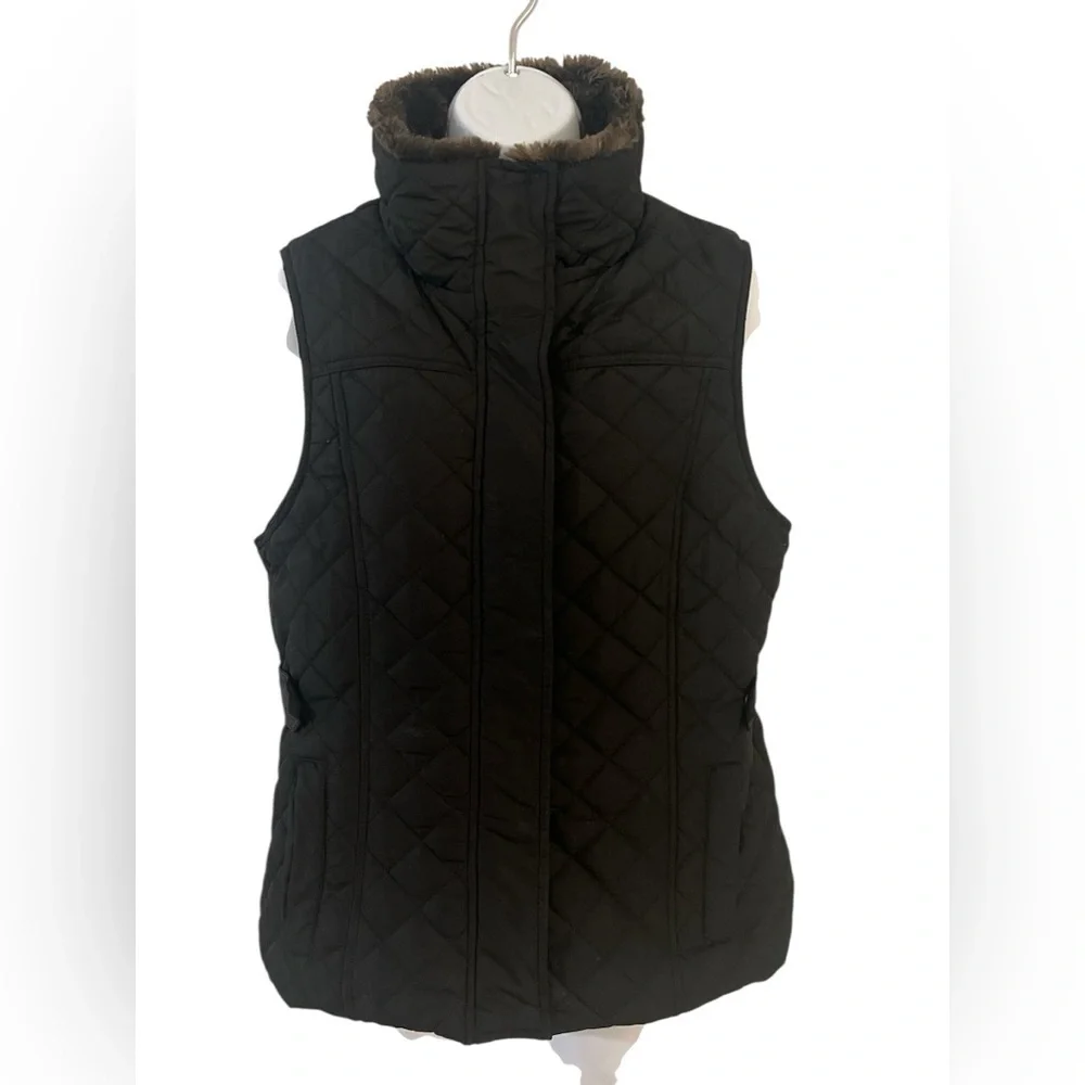Weatherproof Women's Black Quilted Vest.Sz/S.